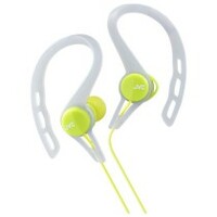 JVC HA-ECX20G Sportoláshoz kifejlesztett, izzadtság- és cseppálló utcai fülhallgató zöld/szürke színben