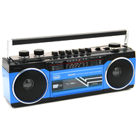 Trevi RR501 Hordozható kazettás rádió és MP3/USB lejátszó, Bluetooth funkcióval (kék)...