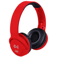 Trevi DJ601M Digitális sztereó fejhallgató mikrofonnal, piros színben...