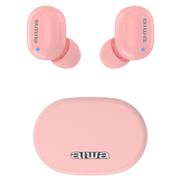 Aiwa EBTW-150PK Bluetooth fülhallgató, rózsaszín színben