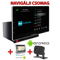 Macrom NAVIGÁLJ CSOMAG M-AN1000DVD Android multimédia + M-NV.AN19FEU navigációs kártya + RVC3 tolatókamera
