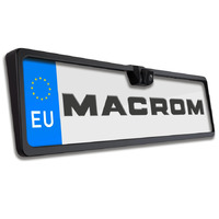 Macrom M-RC1770HQ Univerzális EU rendszámtartó, beépített tolatókamerával