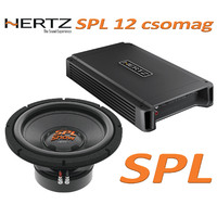 Hertz SPL 12 csomag HCP 1DK erősítő + SS 12 D2 SPL mélynyomó, 30cm, 2....
