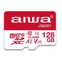 Aiwa MSDV30-128GB Nagy kapacitású micro SDHC memóriakártya Class10, IP57, 128 GB,V3 4K UHD...