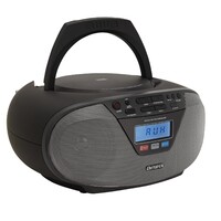 Aiwa BBTU-400BK Hordozható CD rádió, Bluetooth, USB bemenettel, órával és ébresztőórával...