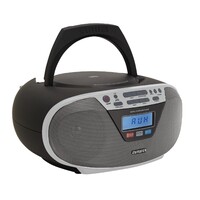 Aiwa BBTU-400SL Hordozható CD rádió, Bluetooth, USB bemenettel, órával és ébresztőórával...
