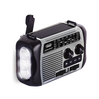 Trevi RA 7F30BT SZÜRKE Hordozható rádió, Bluetooth és médialejátszás, akkus, napelemes és ...