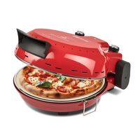 Girmi FP50 Forno Elettrico  házi pizza sütő piros színben, 4 perc alatt, 31cm-es pizza