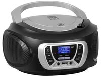 Trevi CMP 510 DAB Hordozható Sztereó Boombox CD-lejátszó, DAB/DAB+, FM rádióval, AUX és USB bemenettel, fekete szín