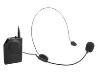 Trevi EM 408 UHF – Vezeték nélküli mikrofon szett adóval, vevővel, fejmikrofonnal és csíptetős mikrofonnal