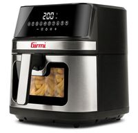 Girmi FG90 Ecofrit Premium forrólevegős sütő – 9 liter, dupla fűtőelem, 10 program, digitális kijelző. Nagy adagok, olaj nélkül, profin!