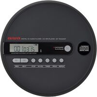 Aiwa PCP-1050 Bluetooth 5.4 MP3 Discman, 60 mp ESP védelem, X-HyperBass, USB-C töltés és 8 órás üzemidő. 