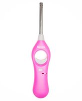 Girmi  AG21 újratölthető gázgyújtó, állítható láng, biztonsági zár, környezetbarát, konyhába, grillhez és kandallóhoz. Rózsaszín