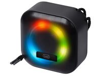 Trevi XR 8A12 Vezeték nélküli Bluetooth hangszóró Discolight fénnyel, passzív mélynyomóval és IPX4 védelemmel, Fekete szín