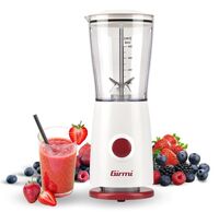 Girmi FR03 kompakt elektromos turmixgép 170 W teljesítménnyel, 400 ml-es keverőpohárral és rozsdamentes acél pengékkel