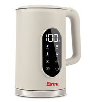 Girmi BL91 hőfokszabályzású elektromos vízforraló, digitális kijelző, melegen tartás funkció, 1,7 literes, homok-bézs szín