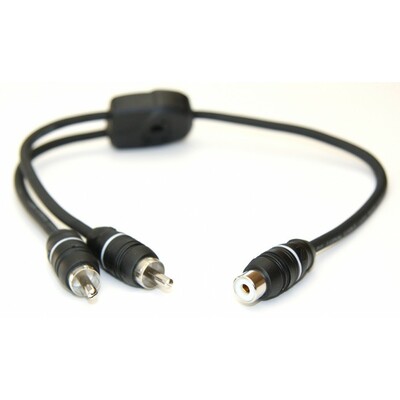 Connection FSM 030 Y RCA kábel, 0,3 méteres vezérlőszállal, 1 alj és 2 dugó