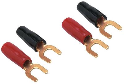 Phonocar 042162 villás kábelsaru 10mm² kábelhez, 6,5 mm-es villával, 4 db-os készlet