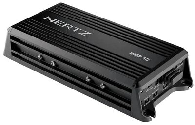 Hertz HMP 1D 1 csatornás hajós/motoros/powersport erősítő IP64, 250W/2Ω, kivezetett szintszabályzóval