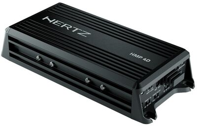 Hertz HMP 4D hajós/motoros/powersport 4 csatornás erősítő IP64 minősítéssel, 4x50W/4 Ohm, 4x65W/2 Ohm