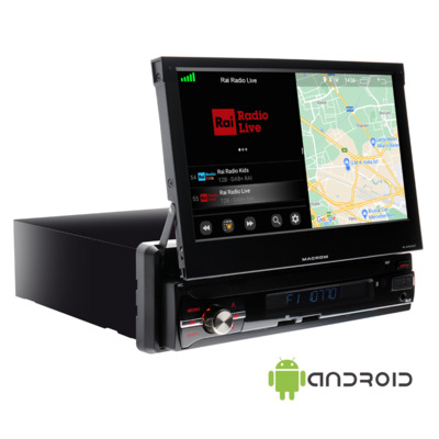 M-AN6560 - Motoros kijelzős 1DIN méretű Android-os multimédia fejegység