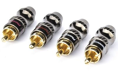 Phonocar 046752 RCA dugó szerelhető, univerzális, 4 db-os csomag autóhifihez és AV rendszerekhez