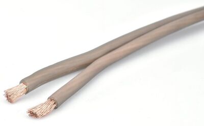 Phonocar 061431 hangszóró kábel 2x1,5 mm² szürke, 50 méter tekercs univerzális autó és Hi-Fi használatra