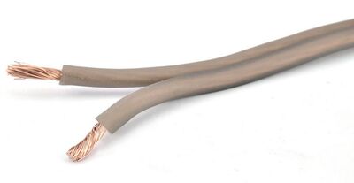 Phonocar 061441 hangszóró kábel 2x2 mm², szürke, 50 méteres tekercs, autó hifi és otthoni felhasználásra