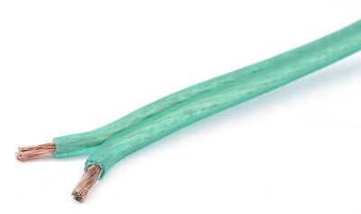 Phonocar 061541 hangszóró kábel 2x2 mm², zöld, 50 méter tekercs, univerzális autóhifi/Hi-Fi kábel