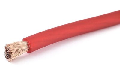 Phonocar 061081 autóhifi tápkábel 8,5 mm² piros, 50 méter tekercsben, rugalmas kivitel