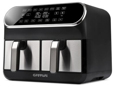 G3 Ferrari G10150 Friggisano Duo dupla forrólevegős sütő, 8 literes, kéttartályos, digitális kijelzővel, 1700W