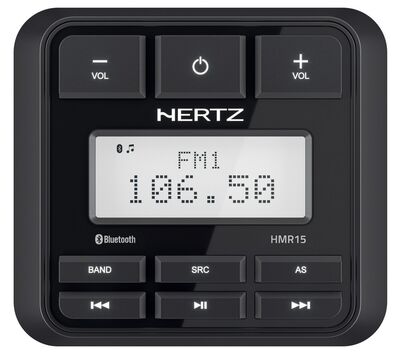 Hertz HMR 15 hajós, motor, powersport digitális médialejátszó IP66, Bluetooth 5.0, USB, AM/FM rádió, 4x50W