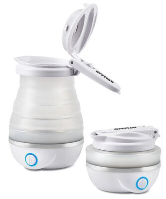 G3 Ferrari G10165 Compà összecsukható elektromos vízforraló 0,8 literes, szilikon tartály, kettős feszültség, utazáshoz