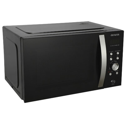 Aiwa MW-230DG/BK NAMICOOK CRYSTAL23 Mikrohullámú sütő, grillező funkcióval, 23 literes belső térrel