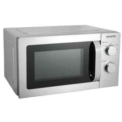Aiwa MW-200SL NAMICOOK SILVER20 Rozsdamentes acél mikrohullámú sütő, 20 liter