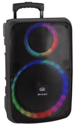 Trevi XF 1250 hordozható party hangrendszer 30cm mélynyomóval, Bluetooth, LED fény, mikrofon