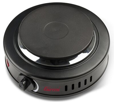 Girmi PE16 hordozható elektromos főzőlap öntöttvas 11 cm lappal, 500W, hőmérséklet szabályozás