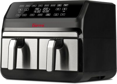Girmi FG22 dupla forrólevegős sütő, 2x4L kapacitás, digitális kijelző, 8 program, SYNC és DUAL COOK funkcióval
