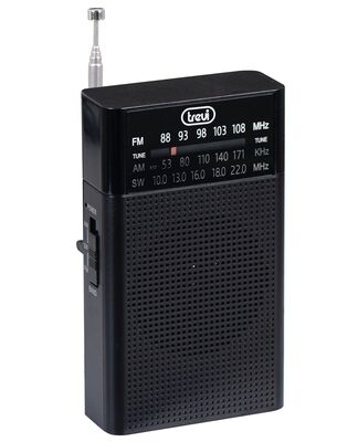 Trevi RA 7F15 kompakt hordozható rádió AM, FM, SW sávokkal, fejhallgató-csatlakozóval, elemes működés