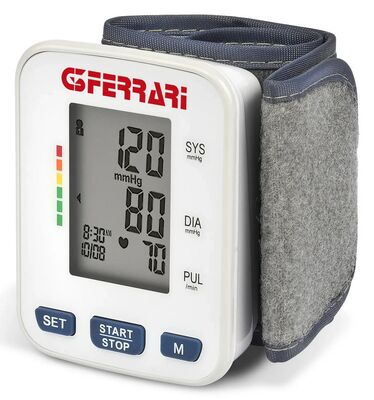 G3 Ferrari G30054 automata csuklós vérnyomásmérő 120 memória, szabálytalan szívverés jelzés, LCD kijelző
