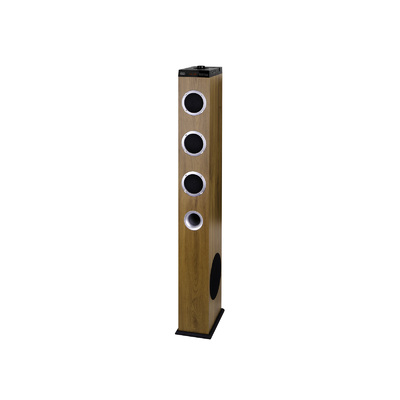Trevi XT 10A8 BT Wood Sound Tower - Erősített torony hangszóró Bluetooth-tal és sok extrával