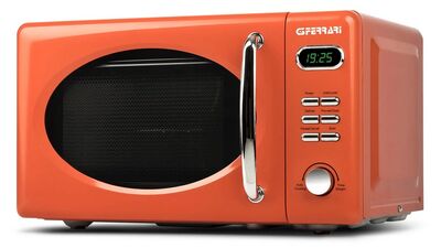 G3 Ferrari G10155 SAPORMIO VINTAGE mikrohullámú sütő 20 liter, 1150W, grill funkcióval, narancssárga színben