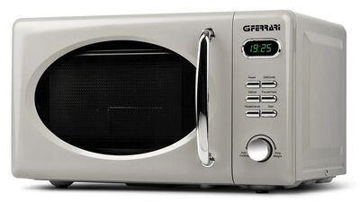 G3 Ferrari G10155 SAPORMIO VINTAGE mikrohullámú sütő 20 liter, 1150W, törtfehér, grill funkcióval, digitális vezérlés