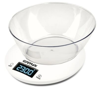 G3 Ferrari G20153 WINNY elektronikus konyhai mérleg 2 literes tállal, 5 kg méréshatár, háttérvilágítású kijelző