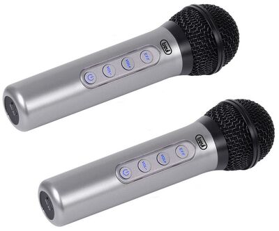 Trevi EM 415 R dupla vezeték nélküli mikrofon szett 2.4GHz 15m hatótáv USB-C töltés 6,3 mm jack vevő