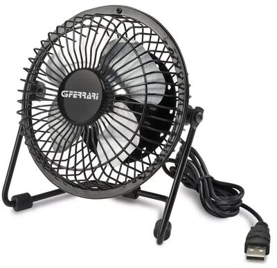G3 Ferrari G50039 AMICO USB asztali ventilátor, kompakt fém házzal és állítható lapátokkal, 2.5W, 5V