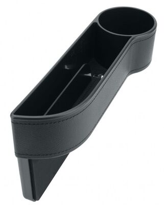 Phonocar 06251 ülés melletti utasoldali tárolótálca és pohártartó, bőrborítás, 27x8x6,3 cm