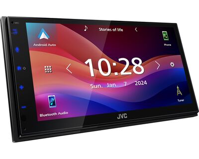 JVC KW-M593BT autós médialejátszó, Apple CarPlay, Android Auto, Bluetooth és 6,8