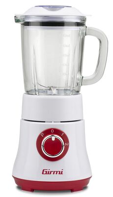 Girmi FR23 asztali turmixgép 300 W teljesítménnyel, 600 ml üveg kehely, rozsdamentes acél pengékkel