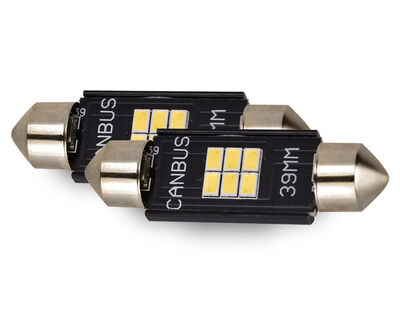 Phonocar 07704 Professzionális LED autóizzó 39 mm, 1,9W, 12V, 6000K, IP65 – tiszta fehér fény, prémium biztonság